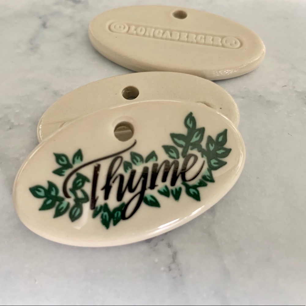 Longaberger herb garden marker Thyme- 3 available